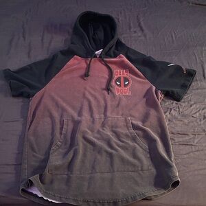 Marvel Black Hoodie with Red Logo